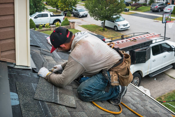 Professional Roofing technician working in Harrisonville, NJ